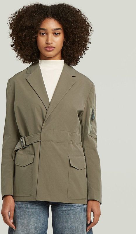 Belted - Blazer - Bruin - Dames