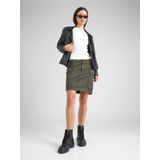 Cargorok - Bruin - Dames - Mid Waist - Rits- en Knoopsluiting - Superstretch