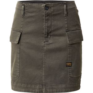 Cargorok - Bruin - Dames - Mid Waist - Rits- en Knoopsluiting - Superstretch