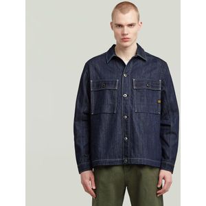 G-Star - Mosa Neo - Overhemd - Marineblauw - Lange Mouwen - Casual