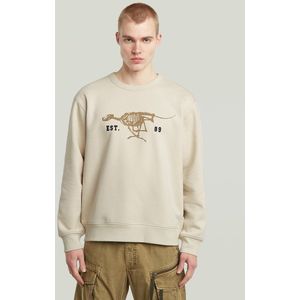 G-Star RAW - D27095-D733-1603 - Trui - Beige - Casual - Katoen