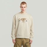 G-Star RAW - D27095-D733-1603 - Trui - Beige - Casual - Katoen