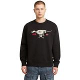 Running Dog - Back Graphic - Sweater - Zwart - Heren