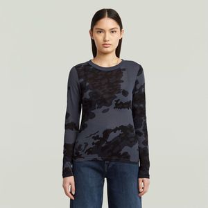 G-Star - D27103-E151-H530 - T-shirt - Groen - Slim Fit - Lange Mouwen - Biologisch Katoen - Duurzaam