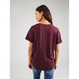 G-Star RAW - T-shirt - Maroon - Rolled up met omgeslagen mouwen