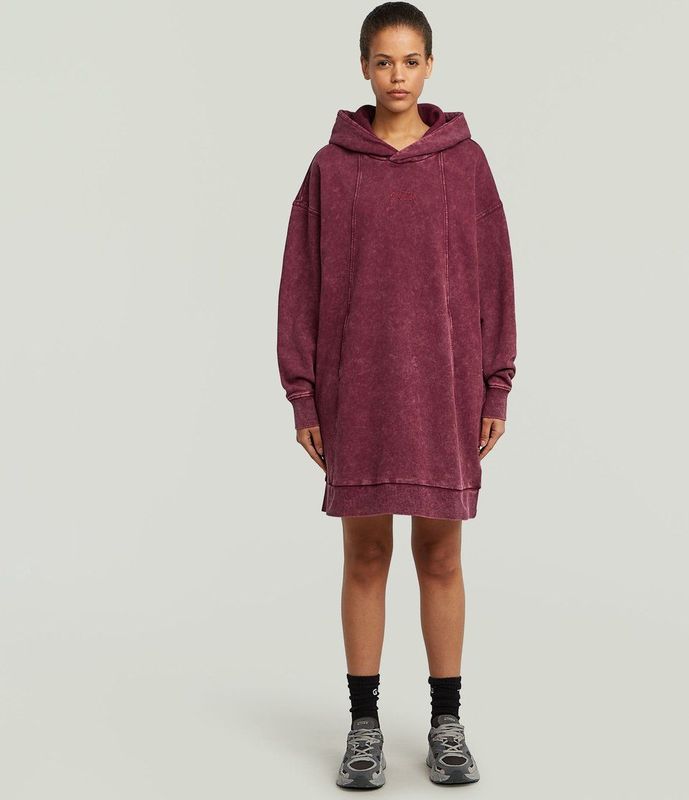 G-star - A Line - Lang Mouw Jurk - Met Capuchon - Relaxte Pasvorm