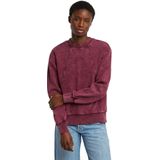 Washed A-Line Script - Sweater - Rood - Dames