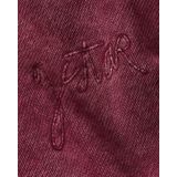 Washed A-Line Script - Sweater - Rood - Dames