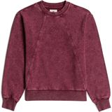 Washed A-Line Script - Sweater - Rood - Dames