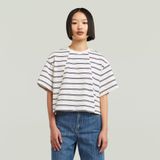 A-Line Stripe Boxy - T-shirt - Meerkleurig - Dames