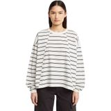 G-STAR - Shirt - Zwart/Wit - Oversized - Lange Mouw - Gestreept