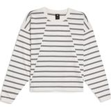 G-STAR - Shirt - Zwart/Wit - Oversized - Lange Mouw - Gestreept