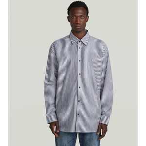 G-STAR - Overhemd - Grijs/Wit - Gestreept - Lange Mouw