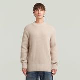 Essential Ribbed - Gebreide Trui - Beige - Heren