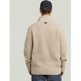 Essential - Half Zip - Gebreide Trui - Beige - Heren