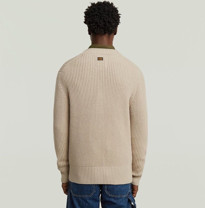 Essential Gebreid Vest - Beige - Heren