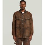 Regular fit jack in leerlook, model 'Chore'