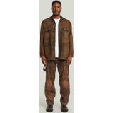 Regular fit jack in leerlook, model 'Chore'