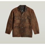 Regular fit jack in leerlook, model 'Chore'