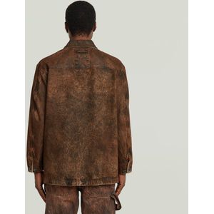 Regular fit jack in leerlook, model 'Chore'