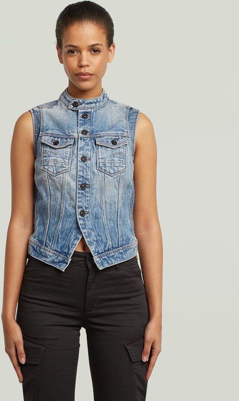 Pitched Hem Slim - Vest - Mouwloos - Dames