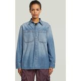 G-STAR - Blouse - Blauw - Denim - Klassieke Blouse met Lange Mouwen