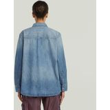 G-STAR - Blouse - Blauw - Denim - Klassieke Blouse met Lange Mouwen