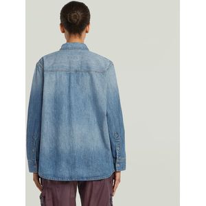 G-STAR - Blouse - Blauw - Denim - Klassieke Blouse met Lange Mouwen