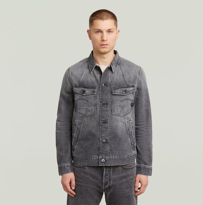 A-Line Slim - Heren Jack - Grijs - Slim Fit - Katoen