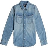 Slim Western - Overhemd - Midden Blauw - Dames