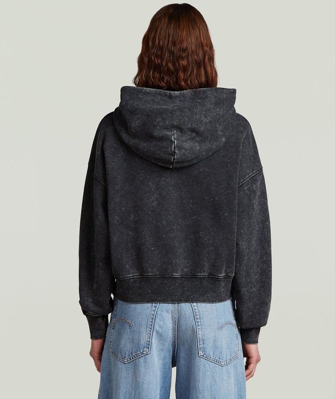 G-star - Washed A-Line Script - Hoodie - Oversized - Met Capuchon