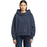 Washed A-Line Script - Hoodie - Donkerblauw - Dames