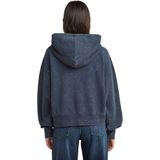 Washed A-Line Script - Hoodie - Donkerblauw - Dames