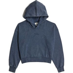 Washed A-Line Script - Hoodie - Donkerblauw - Dames