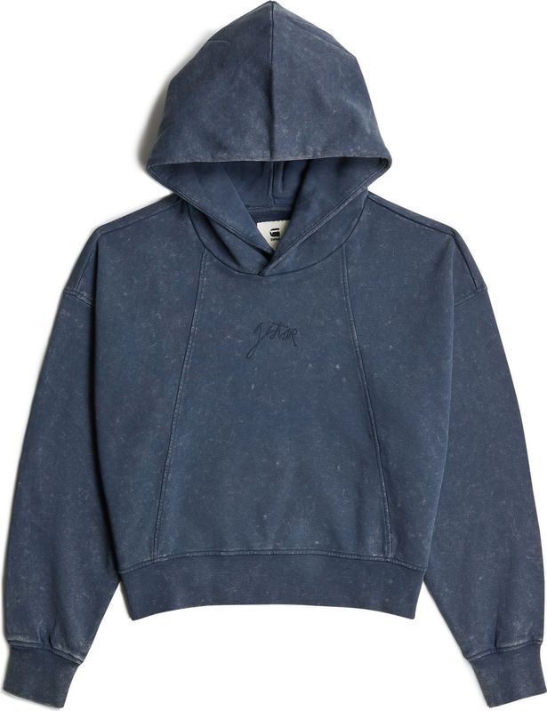 Washed A-Line Script - Hoodie - Donkerblauw - Dames
