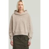 G-Star - D27726-D969-H714 - Hoodie - Beige - Gewassen A-lijn - Katoen - Lange Mouwen