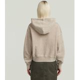 G-Star - D27726-D969-H714 - Hoodie - Beige - Gewassen A-lijn - Katoen - Lange Mouwen