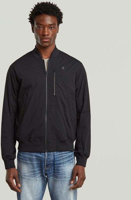 Tech Bomber - Zwart - Bodywarmer - Opstaande Kraag - Rits