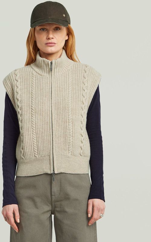 G-STAR - Gebreide Bodywarmer - Beige
