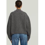 Cable Double Collar Gebreide Trui - Meerkleurig - Dames