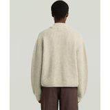 Cable Double Collar Gebreide Trui - Meerkleurig - Dames