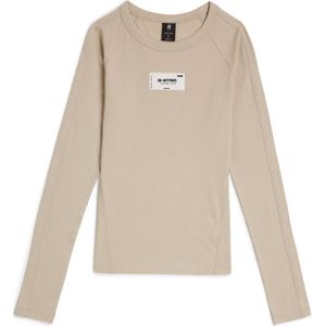 G-STAR - Shirt - Beige - Lange Mouw - Normale Pasvorm