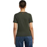 G-STAR - Shirt - Antraciet - Kwartmouw - Normale Pasvorm