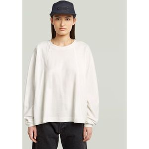 G-Star - D27742-D976-111 - Oversized T-shirt - Gebroken Wit - A-lijn - Lange Mouwen - Biologisch Katoen - Duurzaam