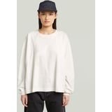 G-Star RAW - Shirt - Milk - Lange Mouwen - Oversized Fit