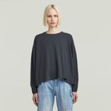 A Line Oversized T-shirt - Donkerblauw - Dames