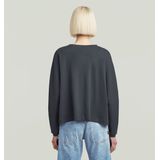 A Line Oversized T-shirt - Donkerblauw - Dames