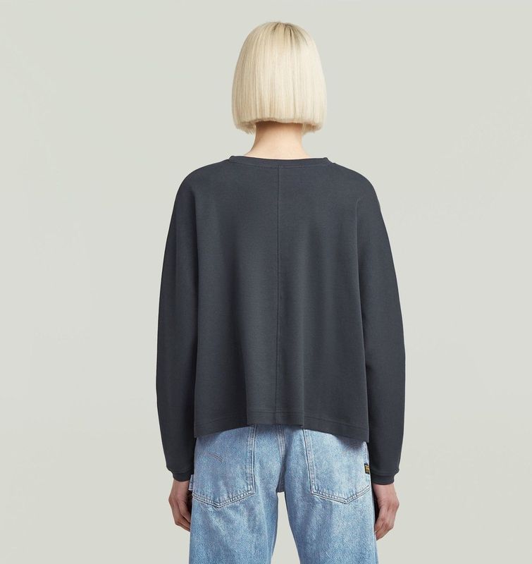 A Line Oversized T-shirt - Donkerblauw - Dames