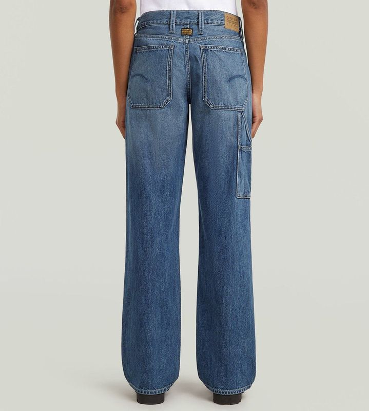 Judee - Carpenter Loose - Jeans - Midden Blauw - Dames