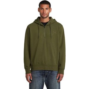 G-star - Script - Hoodie - Zwart - Relaxte Pasvorm - Lange Mouwen